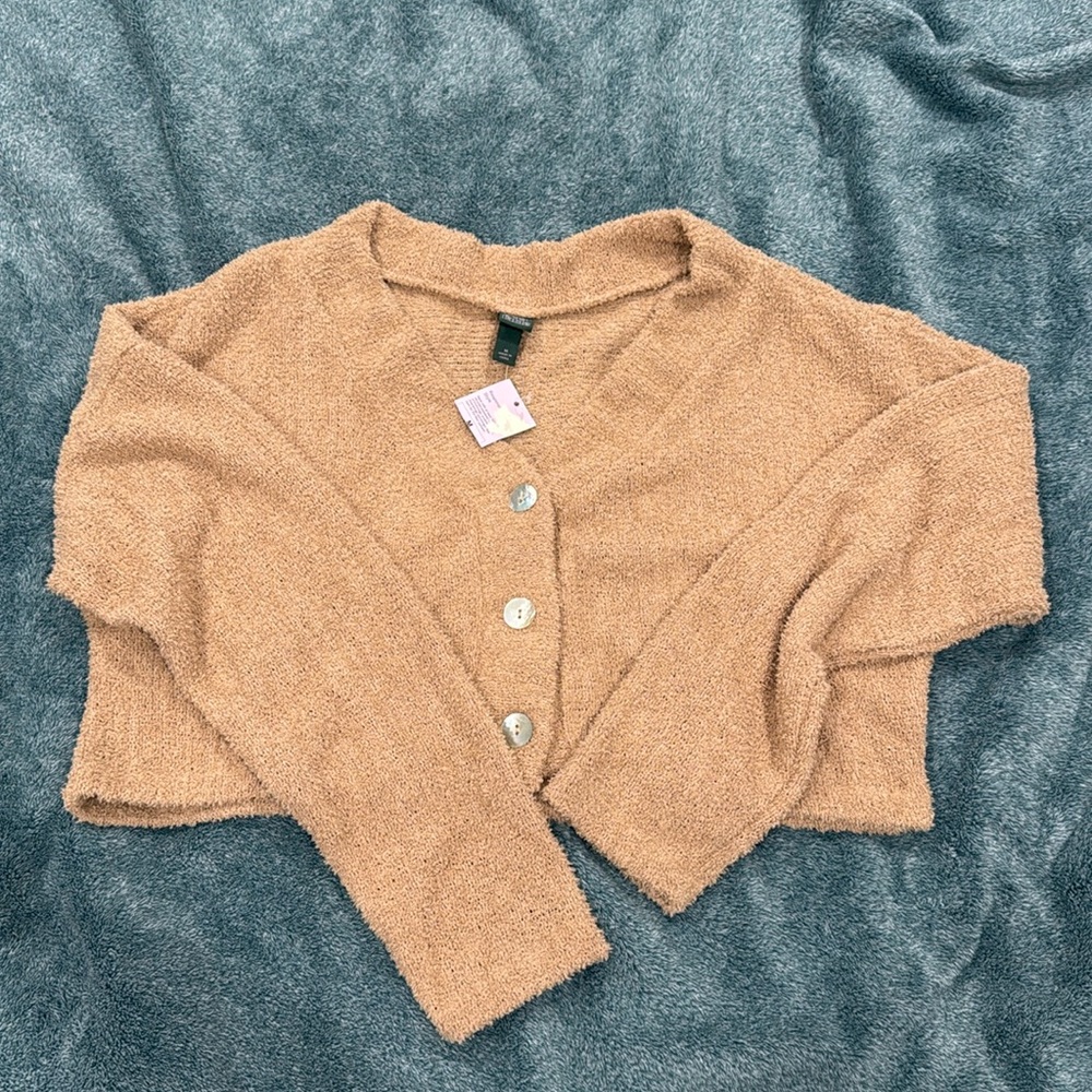 Tan cardigan